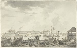 Slottet i Batavia, set fra Houtkrappen