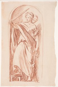 Judith. (Studie for skulptur) af Hendrik Krock