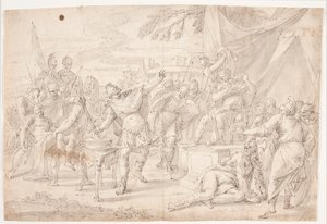 Mucius Scaevola af Hendrik Krock