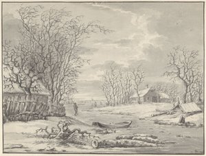 vinterlandskab af Hendrik Meijer