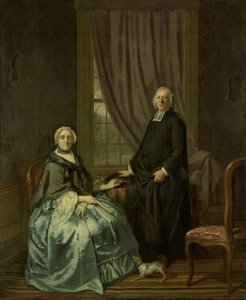 Portræt af Petrus Bliek, remonstrant minister i Amsterdam, med sin kone Cornelia Drost