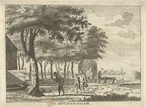Landbrug på et stykke jord I Overmassen (titel på objekt) Landskaber i Schieland-regionen (serietitel)