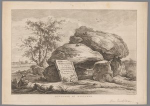 Dysse nær landsbyen Midlaren Hunnebed af Midlaren (titel på objekt) Ni ansigter i Drenthe (serietitel) IX Ansigter i og nær Drenthes landskab (serietitel på objekt)