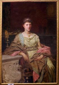 Portræt af comtesse Tyszkiewicz (?). Peinture de Henryk Siemiradzki (1843-1902), huile sur toile af Henryk Siemiradzki