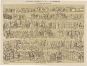 Nassaus procession i Holland. ( 1. september 1888, Amsterdam.) (titel på objektet) af Hendrik Verlint