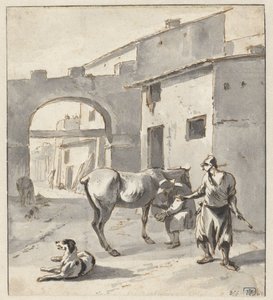 Beslagsmed i en italiensk by af Hendrik Verschuring