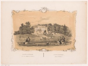 Udsigt over Sonsbeek gods Sonsbeek (nær Arnhem) (titel på objekt) Arnhem (serietitel om objekt)
