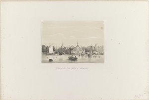 Udsigt over Oude Hoofd i Rotterdam, 1854 Udsigt over Oude Hoofd i Rotterdam (titel på objekt) Society for Promotion of Toonkunst, dets musikfestival og byen Rotterdam. minde om året 1854 (serietitel på objekt)