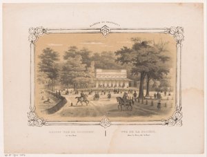 Selskab i Haarlemmerhout i Haarlem Udsigt over samfundet i den Hout (titel på objekt) Haarlem og omegn (serietitel på objekt)