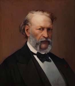 Portræt af Hendrik Conscience 1812-1883. af Hendrik de Pondt