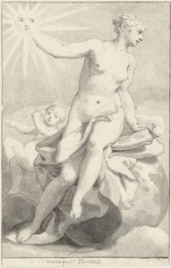 Siddende allegorisk kvindeskikkelse af Hendrik van Limborch