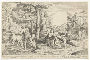 Tilbage fra Egypten af Hendrik van der Borcht (II)