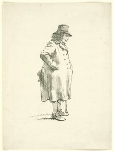 Portræt af tiggeren Hendrik Delbroeck af Hendrik van der Burgh