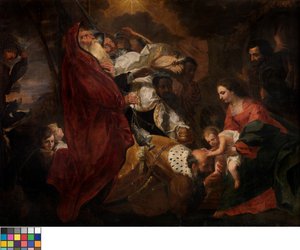 The Three Magi (olie på lærred)