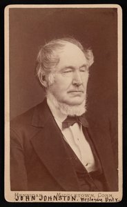 Portræt af John Johnston 1806-1879, før 1876. af Hennigar Bros