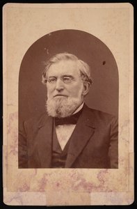 Portræt af Joseph Cummings 1817-1890, før 1890. af Hennigar and Gittings