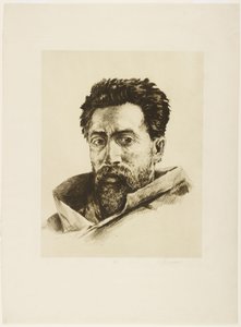 En angriber, ca. 1888 (ætsning og roulette) af Henri Charles Guérard