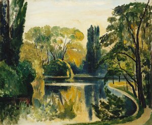 Lake Saint-James, Bois de Boulogne af Henri Charles Manguin
