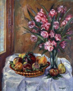 Oleander og Frugt; Oleandere og frugter af Henri Charles Manguin