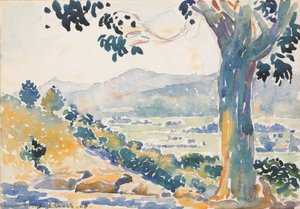 Bormes-sletten (morgen) af Henri-Edmond Cross