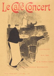 Le café concert: Illustrierte Titelseite af Henri-Gabriel Ibels