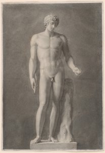 Apollo eller Adonis, ca. 1818 (kul på papir) af Henri-Guillaume Chatillon