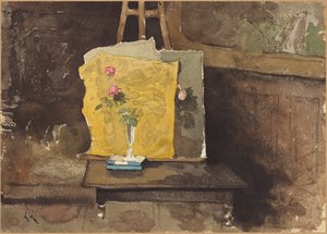 Et hjørne af et atelier af Henri-Joseph Harpignies