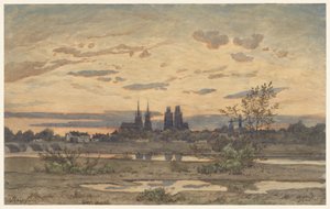 Udsigt over Moulins af Henri-Joseph Harpignies
