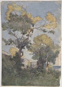 Landskab af Henri-Joseph Harpignies