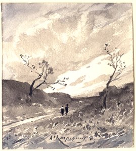 Landskab i Landes af Henri-Joseph Harpignies