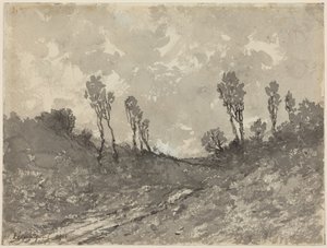 Vej ved Hérisson af Henri-Joseph Harpignies
