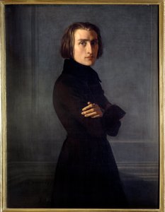 Franz Lisztin muotokuva af Henri (1814 82) Lehmann