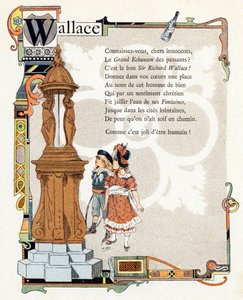 Illustration til "Alfabet af gode eksempler", ca. 1890 (kobberstik)