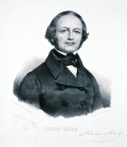 Henri Herz (1803-88) (gravering) af Henri (after) Grevedon