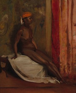 Siddende afrikansk kvinde af Henri Alexandre Georges Regnault