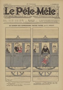 Faren ved færdige udtryk. Illustration til Le Pele-Mele, 1902