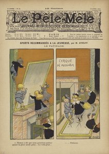 Anbefalede sportsgrene for unge mennesker. Skøjteløb. Illustration til Le Pele-Mele, 1902