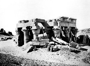 Ombos-templet, Nubia, Egypten, 1887