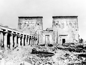 Isis-templet, Philae, Nubia, Egypten, 1887