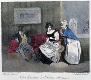 En herre med held - i "" parisiske sketches" af Henri Monnier, red. Delpech, Paris af Henri Bonaventure Monnier