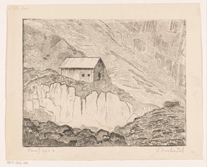Hus på et bjerg