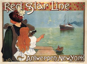 Red Star Line, 1899 af Henri Cassiers