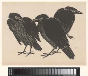 Tre krager af Henri Charles Guérard
