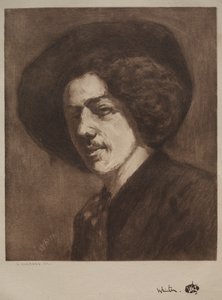 James McNeill Whistler. af Henri Charles Guérard