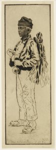 Le ramoneur (Skorstensfejeren), ca. 1890 (ætsning og tørnål) af Henri Charles Guérard
