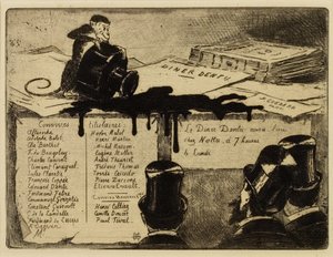 Abe vælter et blækhus, 1881