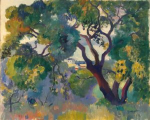 Landskab nær St. Tropez af Henri Charles Manguin