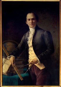 Portræt af astronomen Jean Baptiste (Jean-Baptiste) Joseph Delambre (1749-1822) - Maleri af Henri Coroenne (1822-1909) - Paris, Musee De l