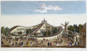 Luftvandringer, fest til ære for Ludvig XVIII den 2. august af Henri Courvoisier-Voisin