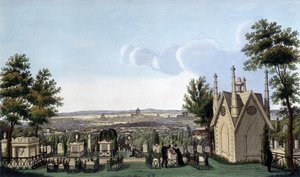 Kirkegården i Père de Lachaise - af Courvoisier af Henri Courvoisier-Voisin